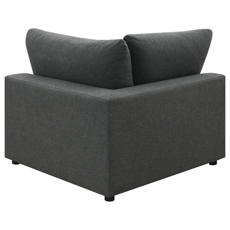 Serene 4-piece Upholstered Modular Sectional Sofa Charcoal-zoom-
