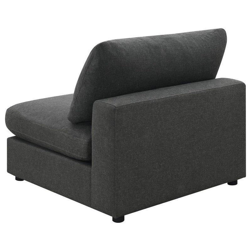 Serene 6-piece Upholstered Modular Sectional Sofa Charcoal-zoom-