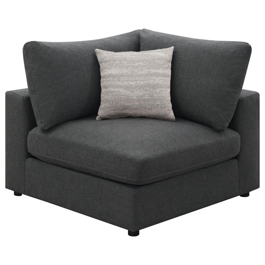 Serene Upholstered Corner Charcoal-zoom-1