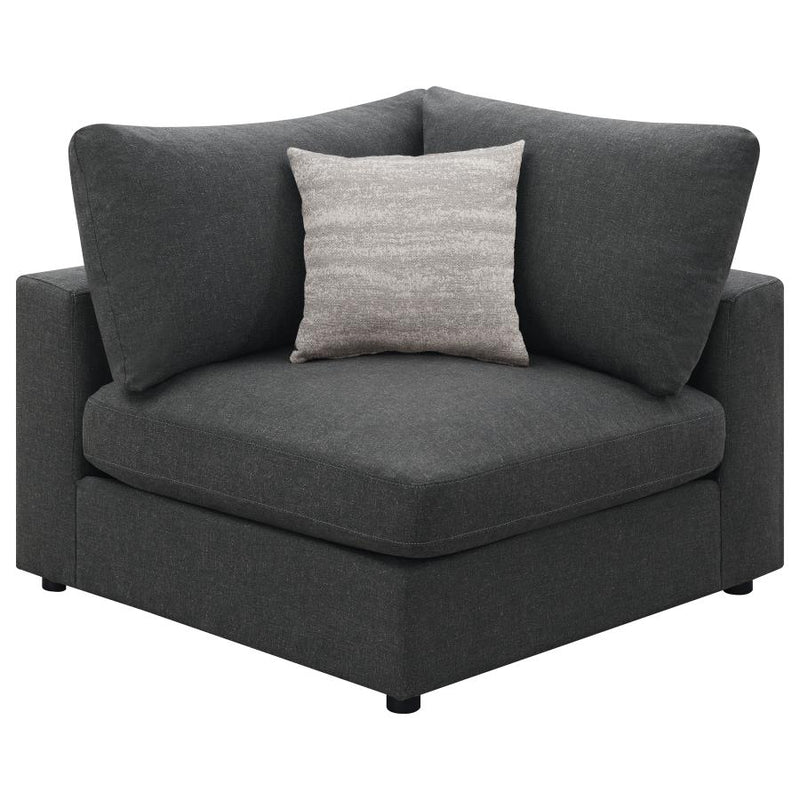 Serene Upholstered Corner Charcoal-zoom-