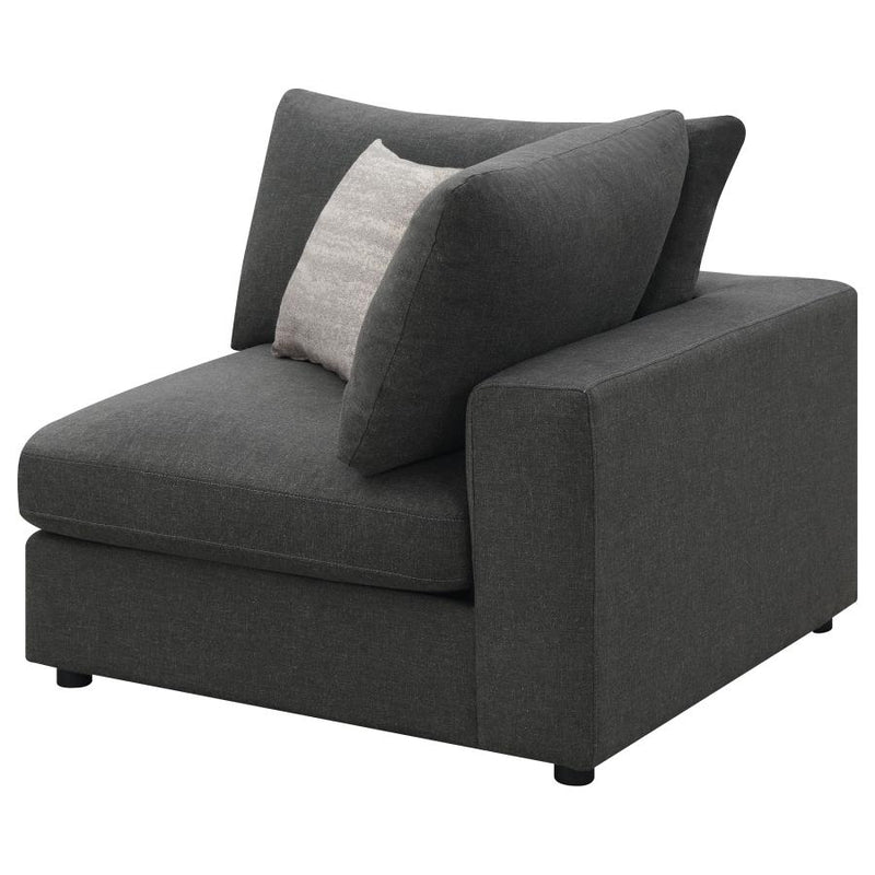 Serene Upholstered Corner Charcoal-zoom-