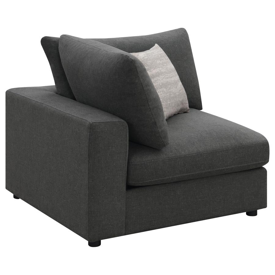 Serene Upholstered Corner Charcoal-zoom-5