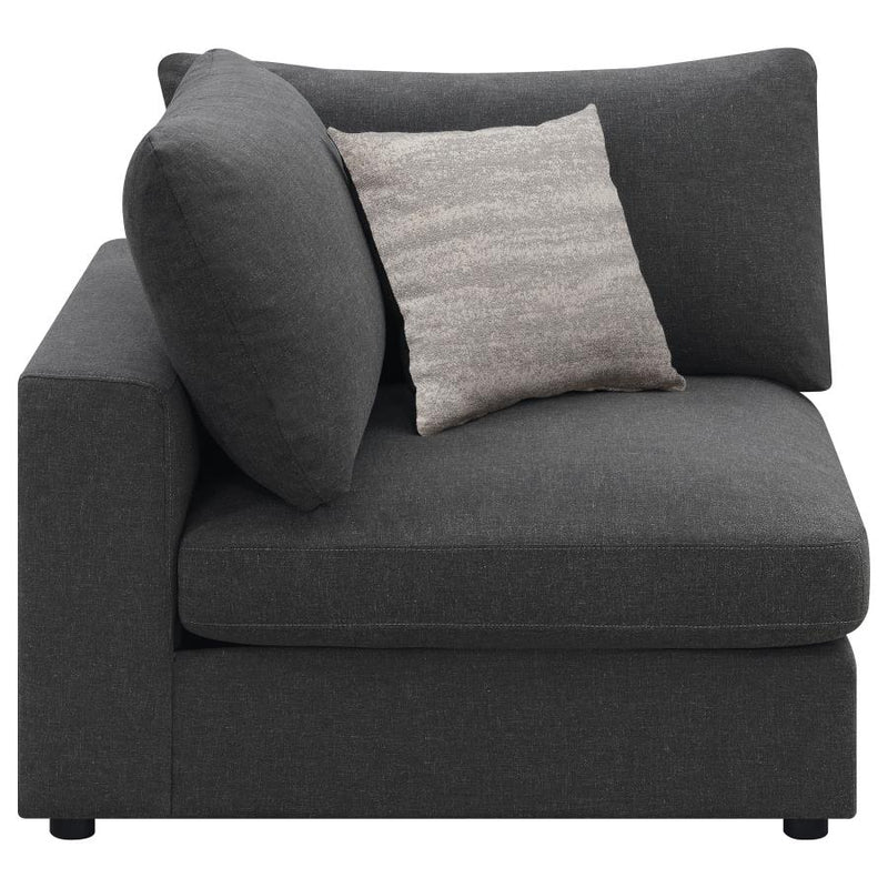Serene Upholstered Corner Charcoal-zoom-