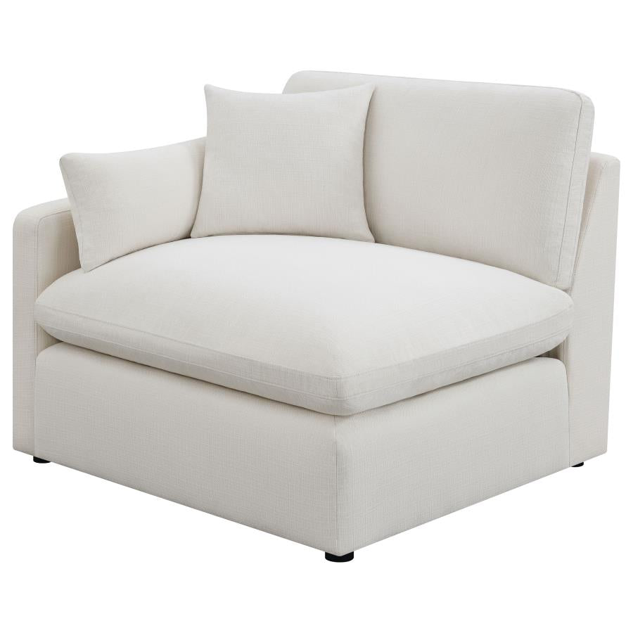 Hobson 5-piece Upholstered Modular Sectional Sofa Ivory-5