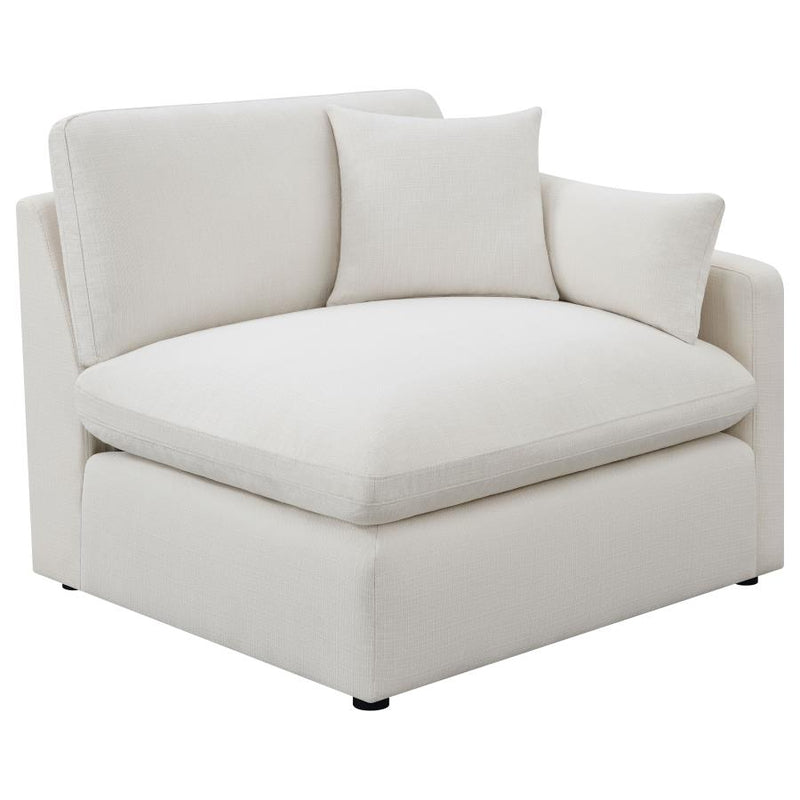 Hobson 5-piece Upholstered Modular Sectional Sofa Ivory-zoom-