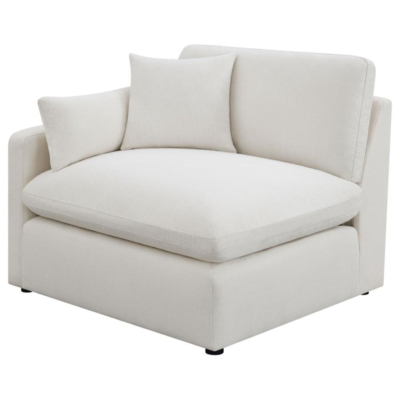 Hobson 4-piece Upholstered Modular Sectional Sofa Ivory-zoom-