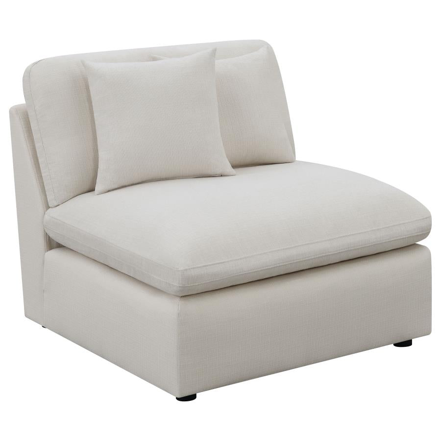 Hobson 4-piece Upholstered Modular Sectional Sofa Ivory-4