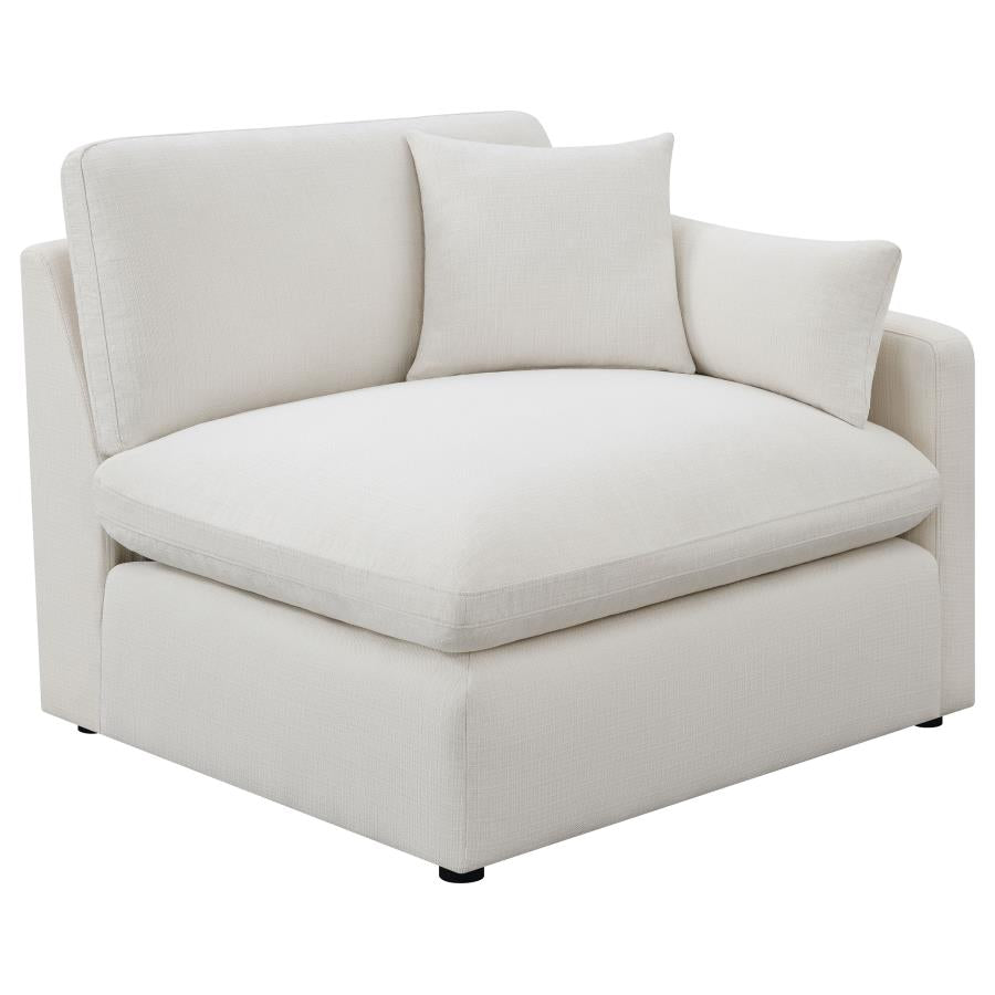 Hobson 4-piece Upholstered Modular Sectional Sofa Ivory-5