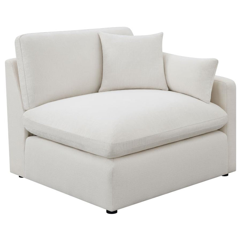 Hobson 4-piece Upholstered Modular Sectional Sofa Ivory-zoom-