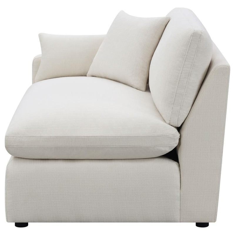 Hobson Upholstered LAF Chair Ivory-zoom-