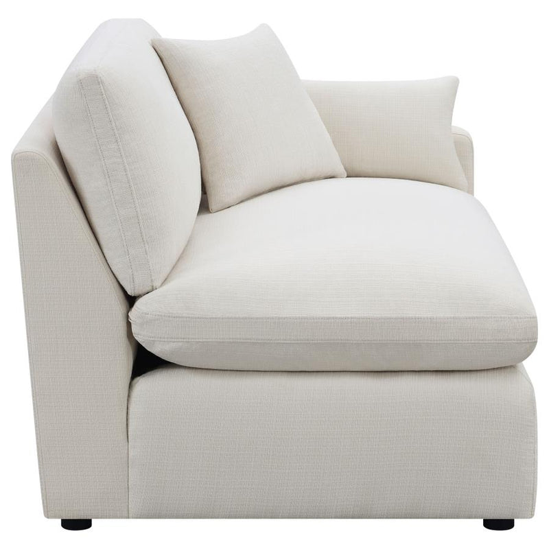 Hobson Upholstered LAF Chair Ivory-zoom-