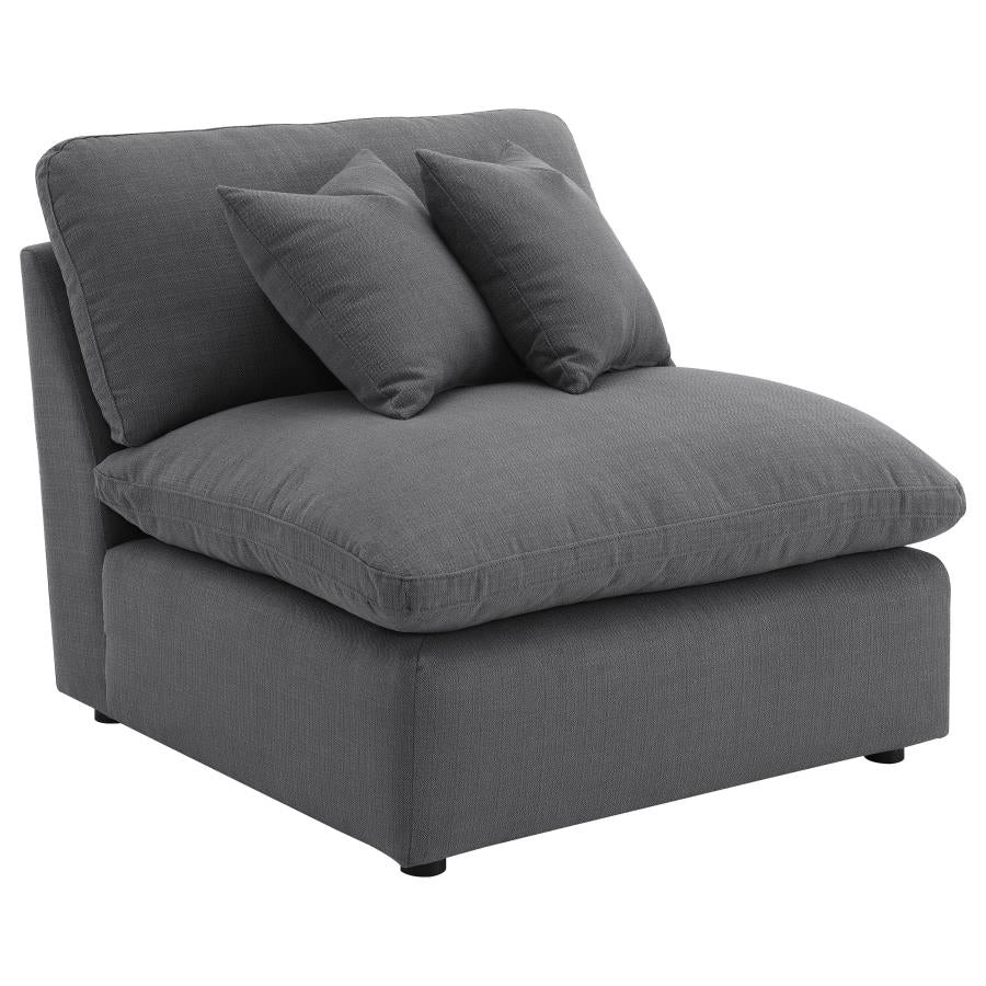 Hobson 5-piece Upholstered Modular Sectional Sofa Charcoal-3