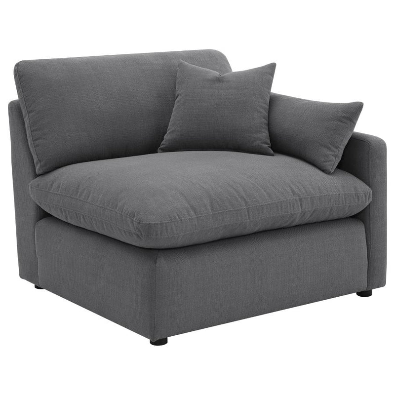 Hobson 5-piece Upholstered Modular Sectional Sofa Charcoal-zoom-