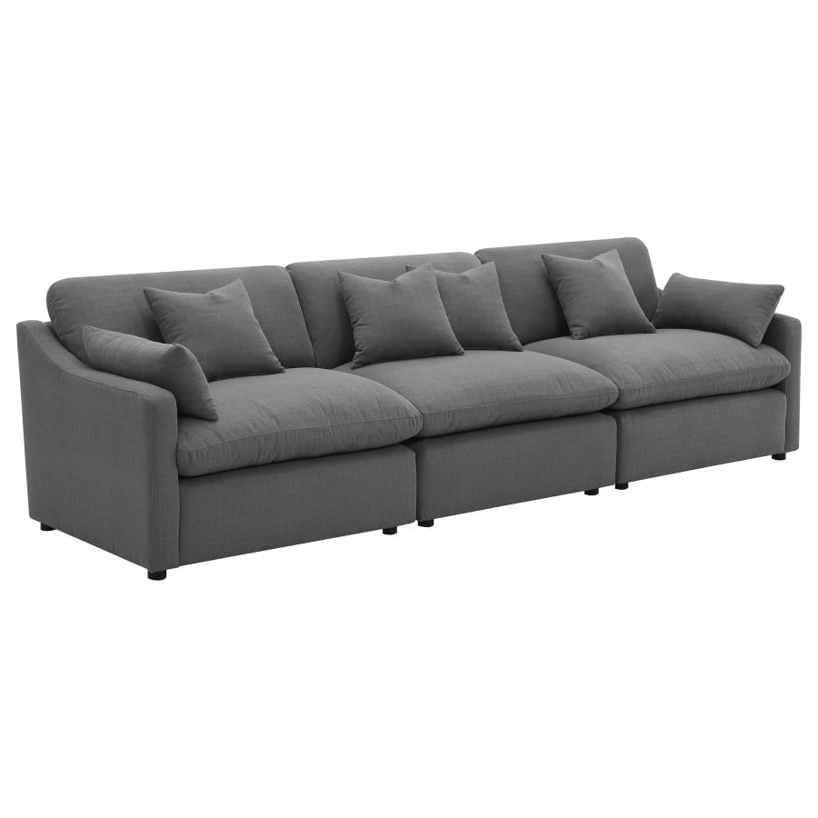 Hobson Upholstered Armless Chair Charcoal-zoom-14