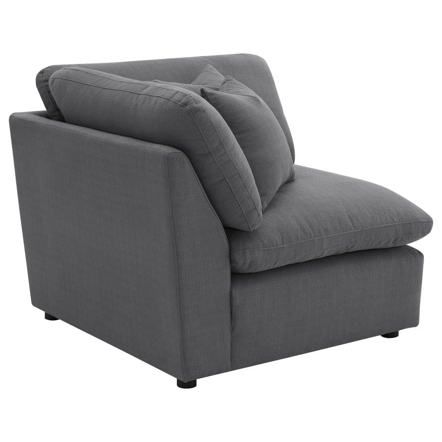 Hobson Upholstered Corner Charcoal-3
