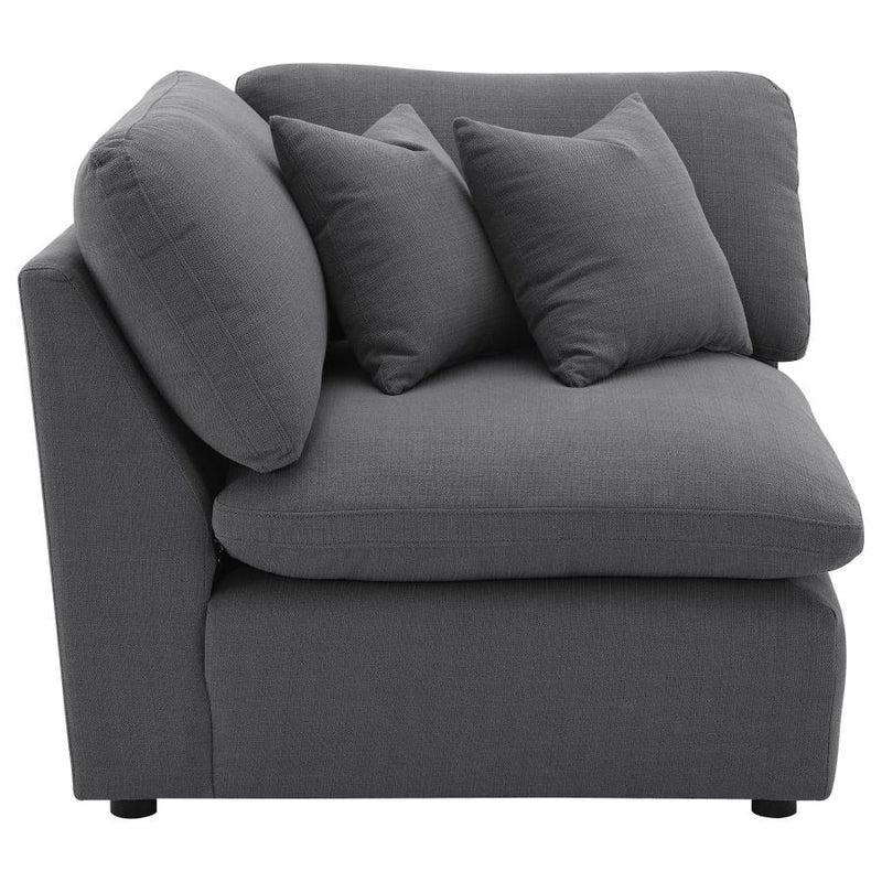 Hobson Upholstered Corner Charcoal-zoom-