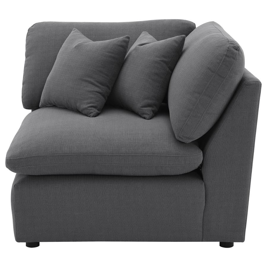 Hobson Upholstered Corner Charcoal-5
