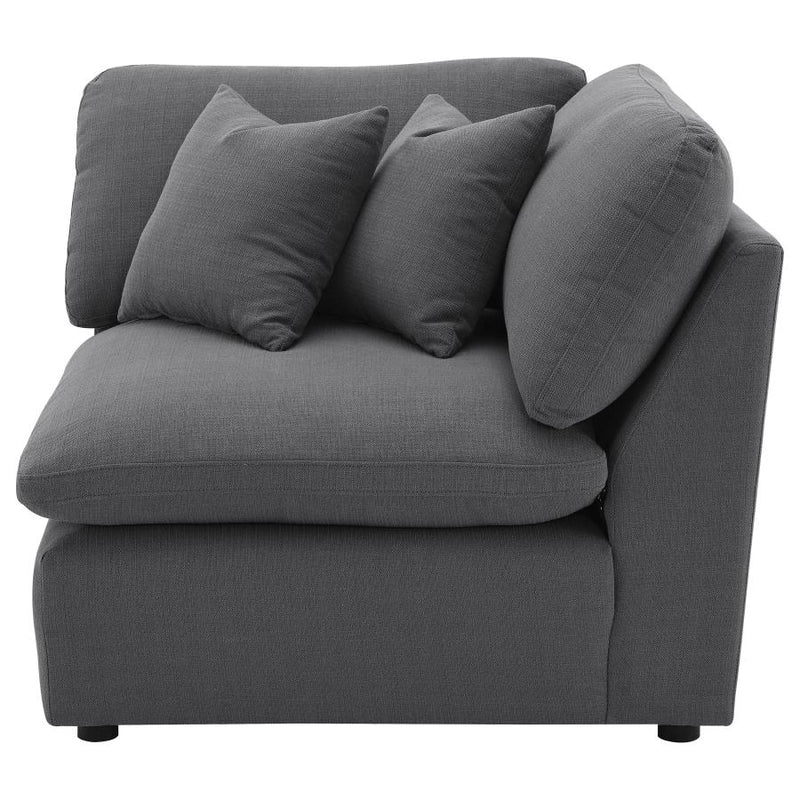 Hobson Upholstered Corner Charcoal-zoom-