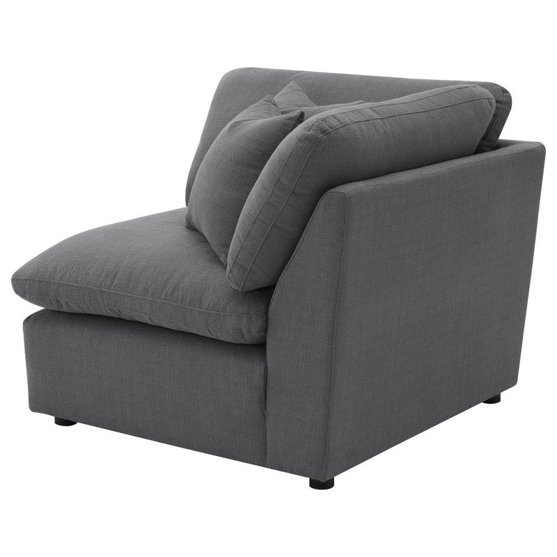 Hobson Upholstered Corner Charcoal-zoom-