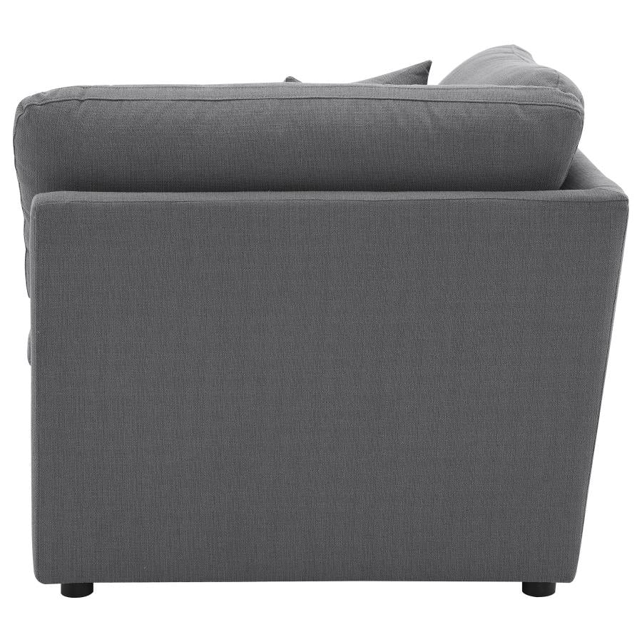 Hobson Upholstered Corner Charcoal-7