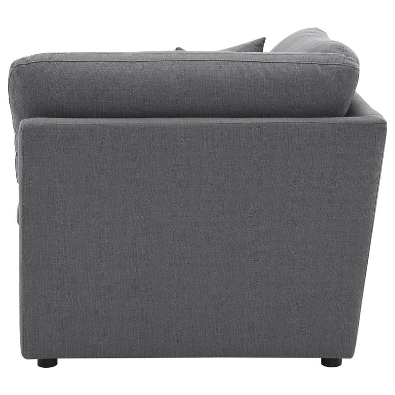Hobson Upholstered Corner Charcoal-zoom-