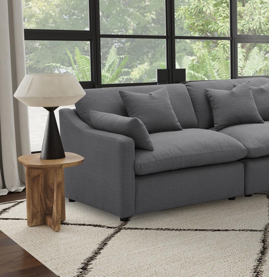Hobson Upholstered LAF Chair Charcoal-zoom-2