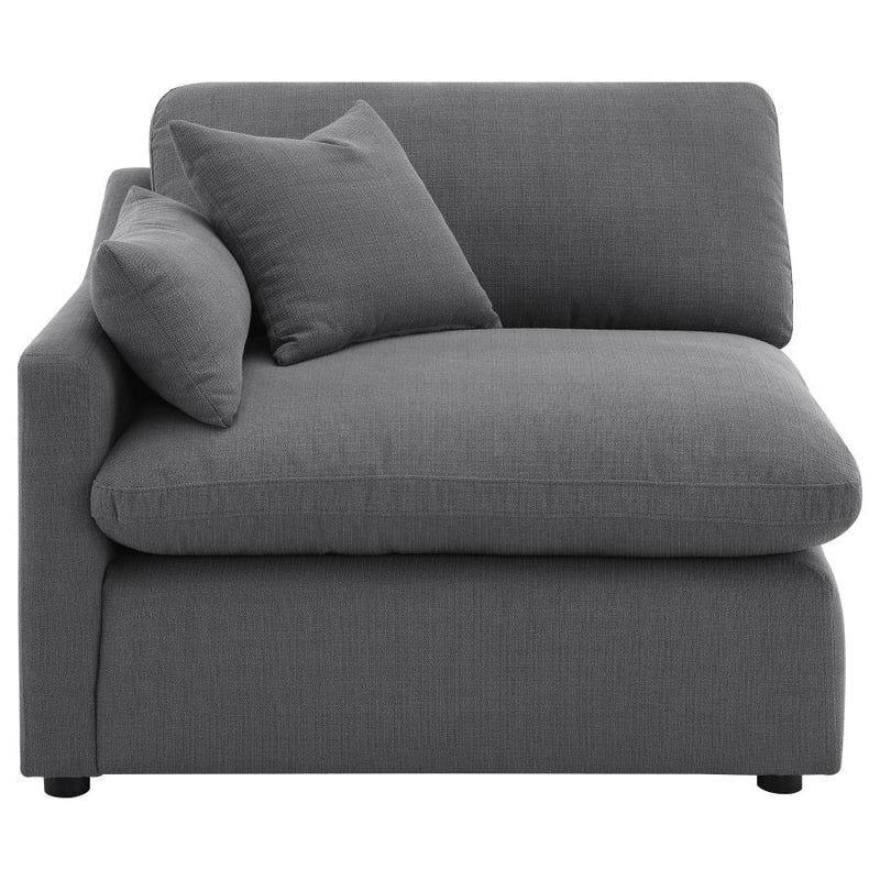 Hobson Upholstered LAF Chair Charcoal-zoom-