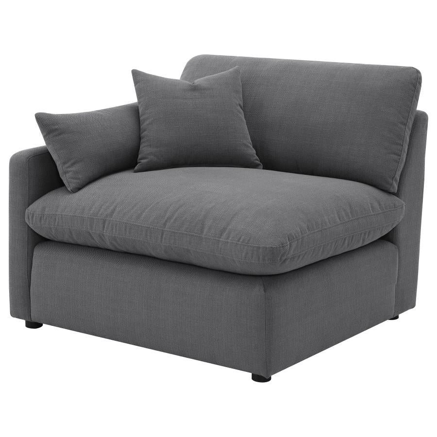 Hobson Upholstered LAF Chair Charcoal-4