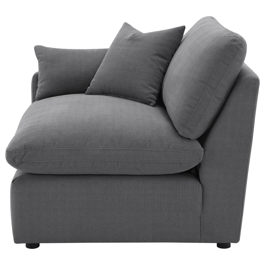 Hobson Upholstered LAF Chair Charcoal-5