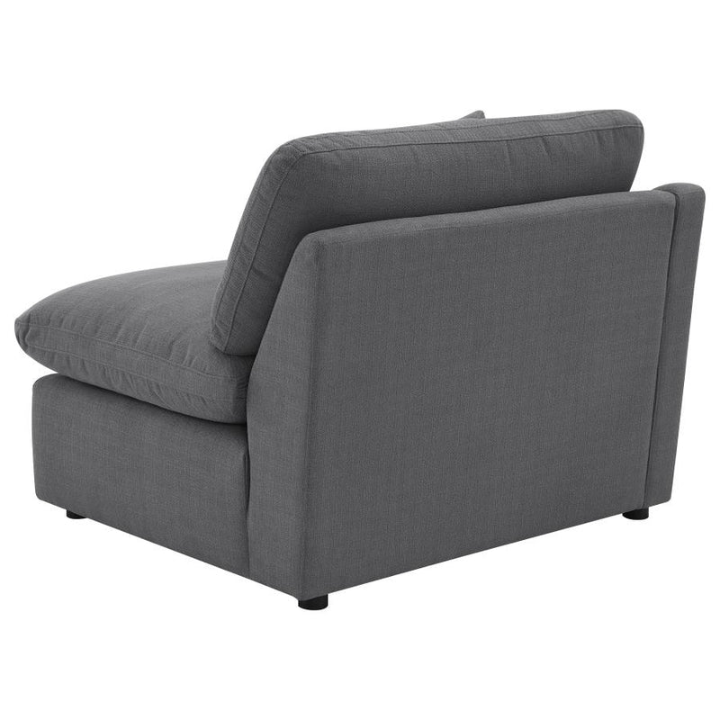 Hobson Upholstered LAF Chair Charcoal-zoom-