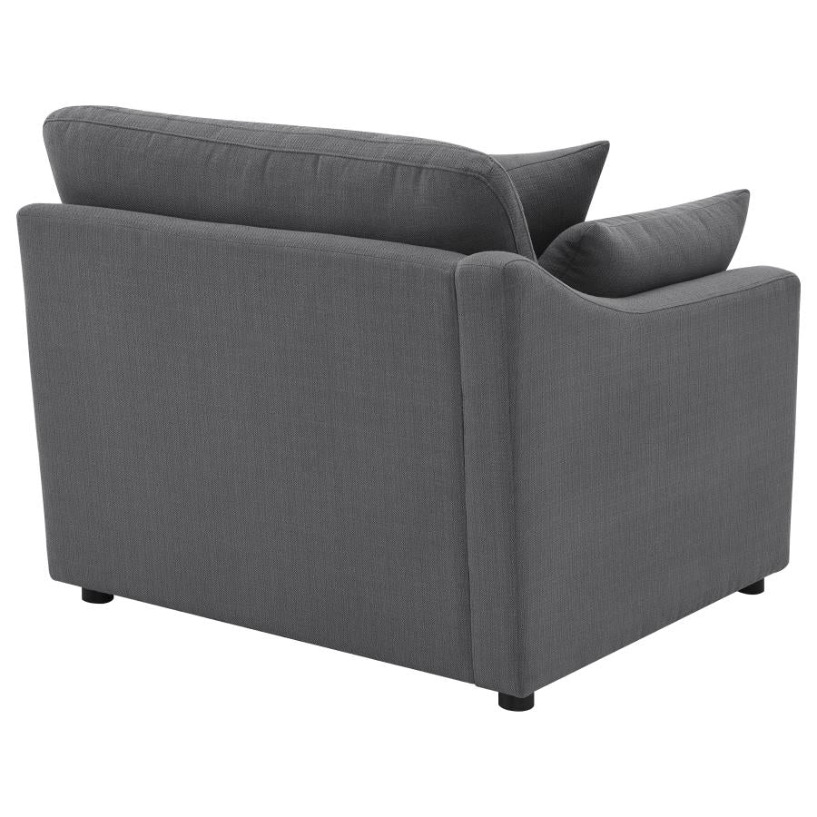 Hobson Upholstered LAF Chair Charcoal-zoom-7