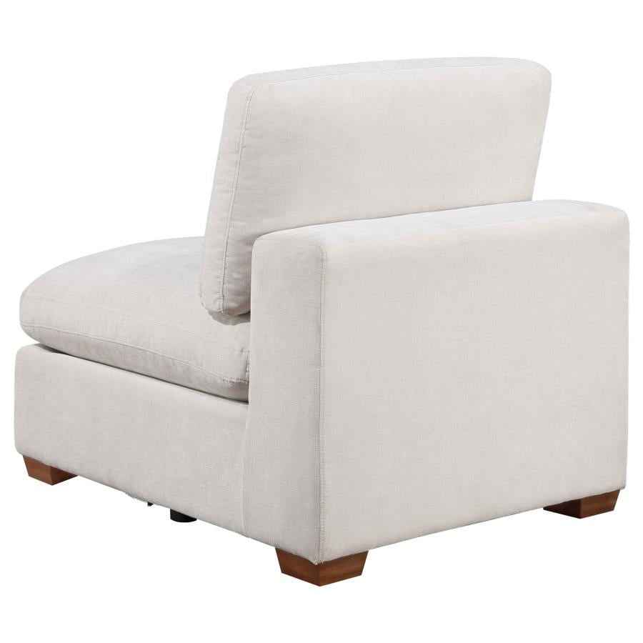 Lakeview Upholstered Armless Chair Ivory-zoom-4