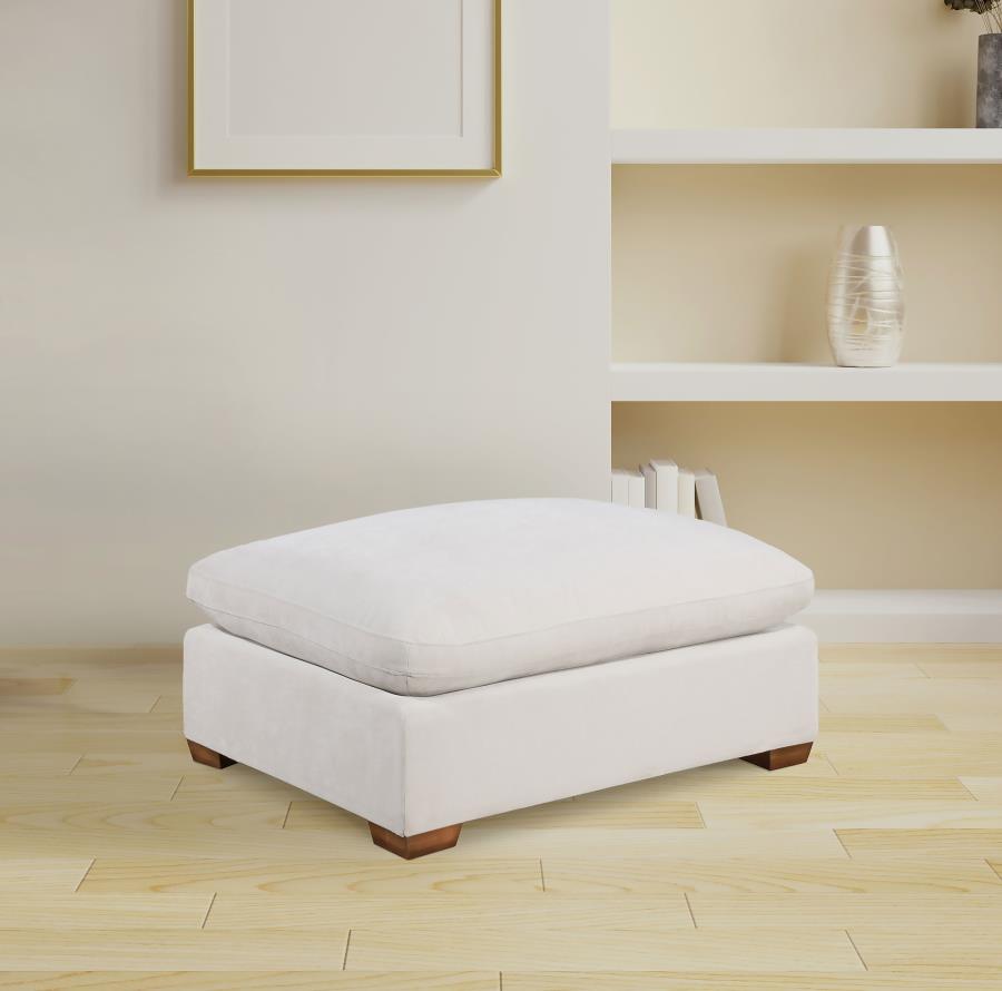 Lakeview Rectangular Upholstered Ottoman Ivory-2