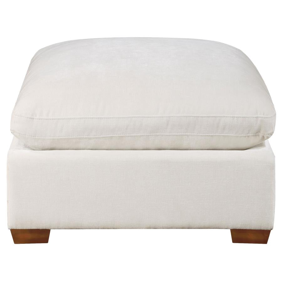 Lakeview Rectangular Upholstered Ottoman Ivory-4