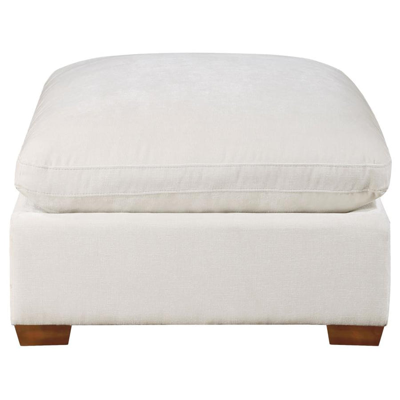 Lakeview Rectangular Upholstered Ottoman Ivory-zoom-