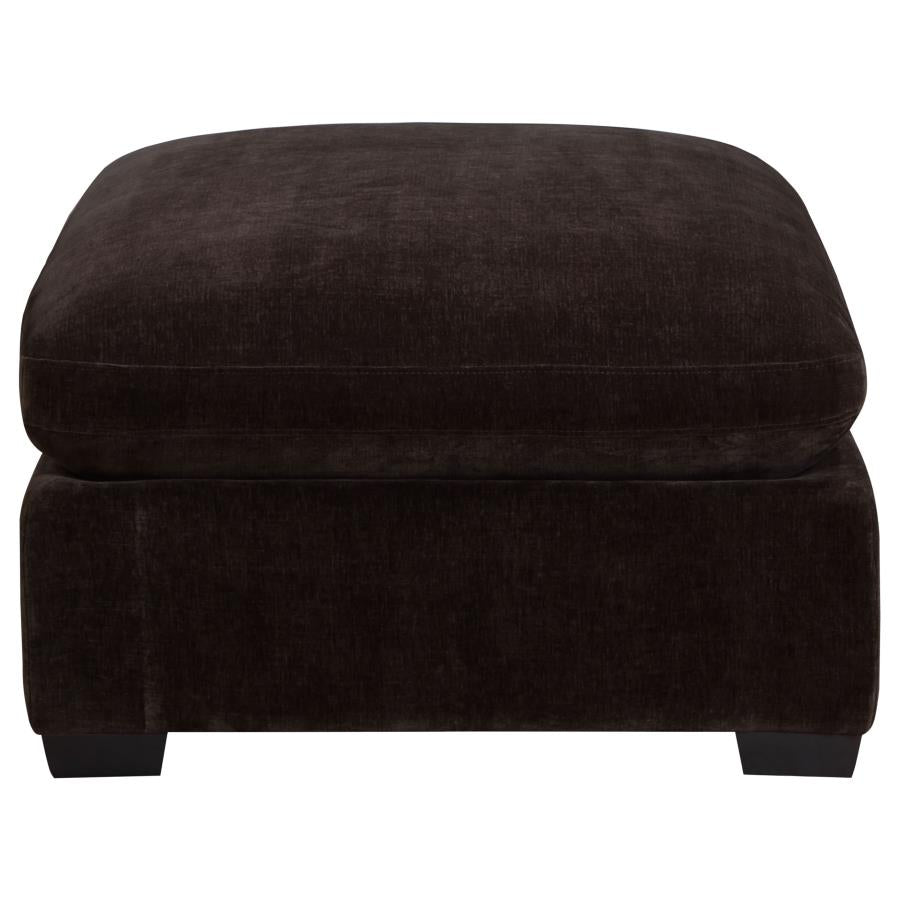 Lakeview Rectangular Upholstered Ottoman Dark Chocolate-4