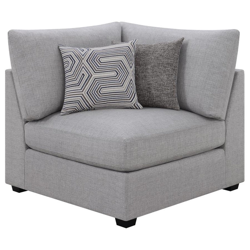 Cambria 4-piece Upholstered Modular Sectional Sofa Grey-zoom-