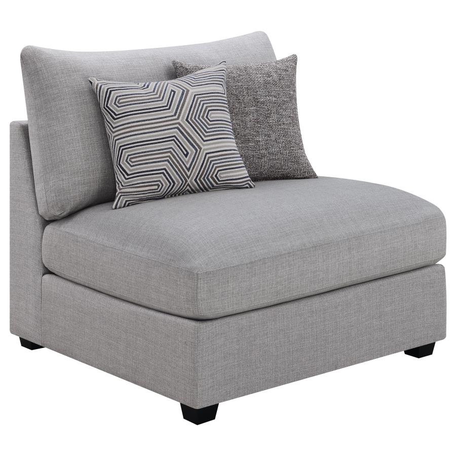 Cambria 5-piece Upholstered Modular Sectional Sofa Grey-zoom-4