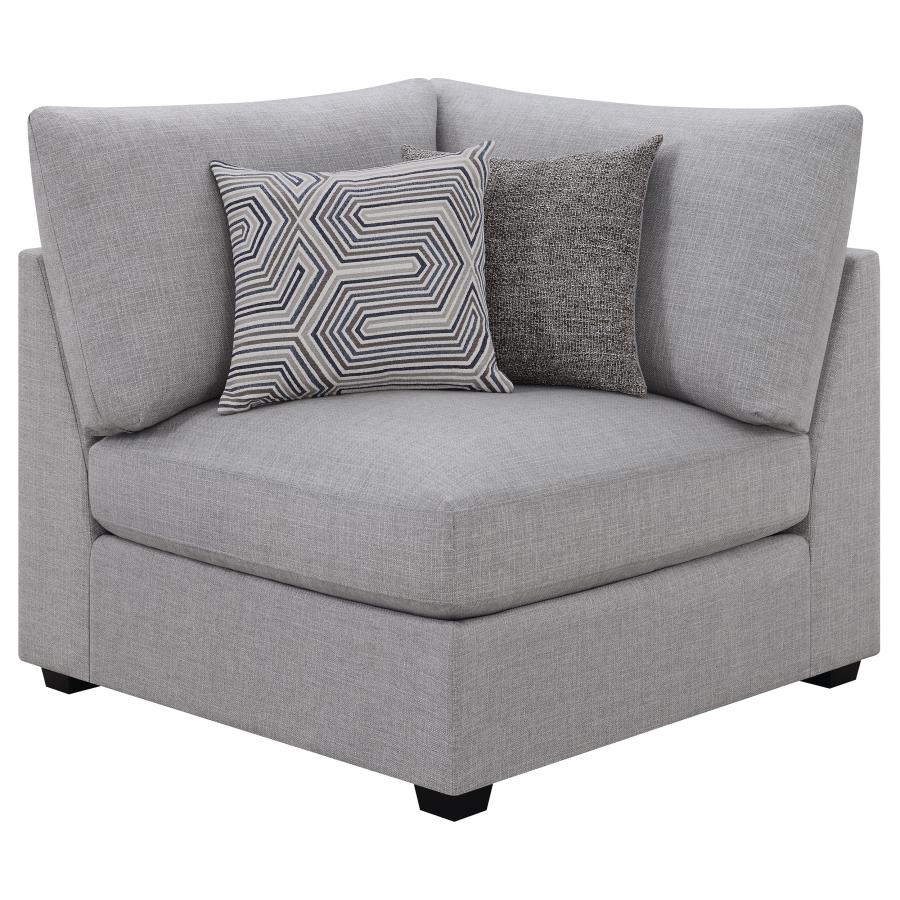 Cambria Upholstered Corner Grey-zoom-1
