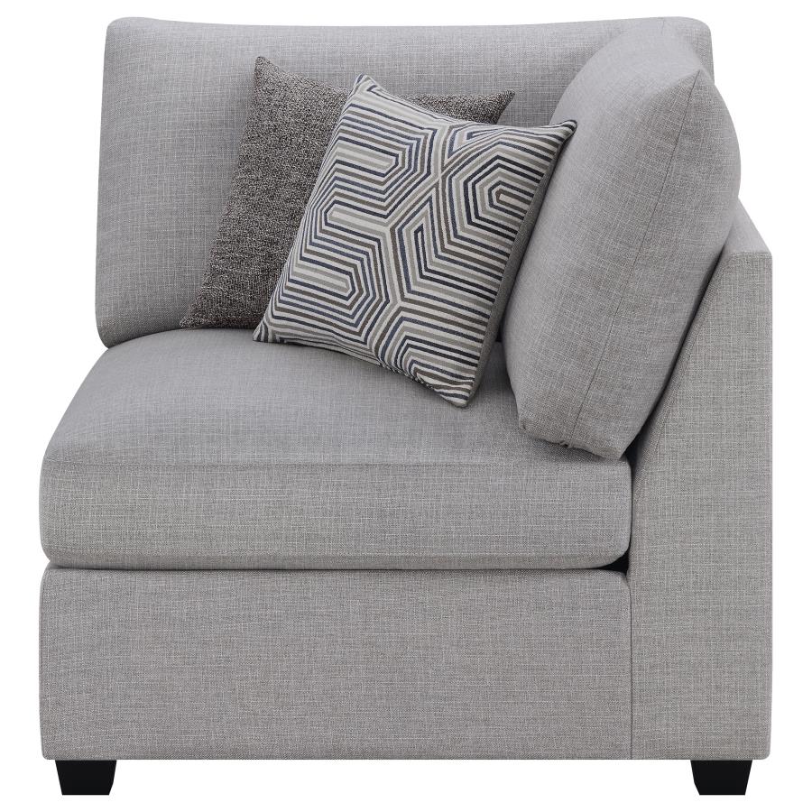Cambria Upholstered Corner Grey-3