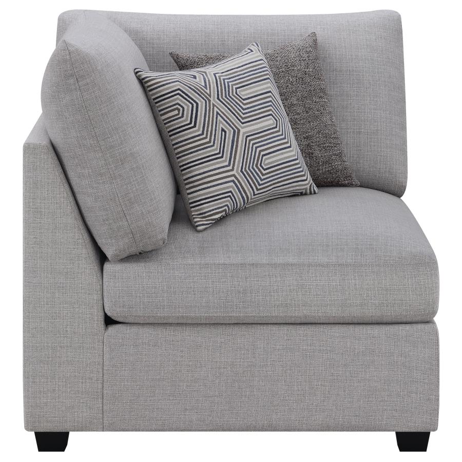 Cambria Upholstered Corner Grey-7