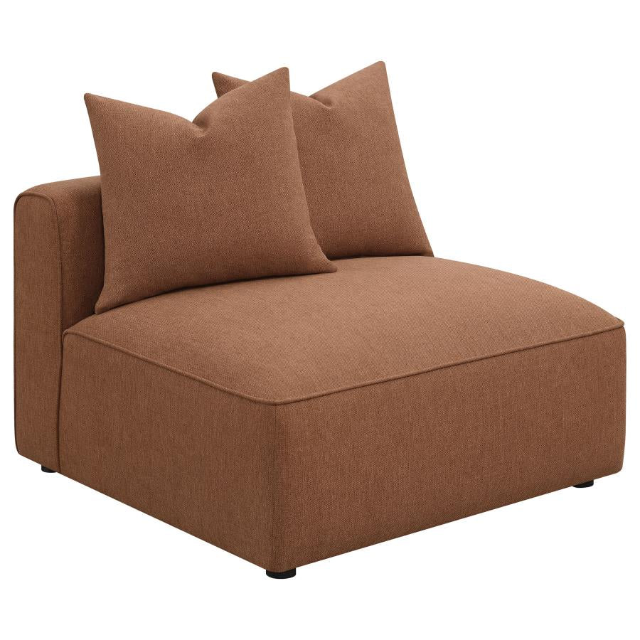 Jennifer 6-piece Upholstered Modular Sectional Terracotta-zoom-8