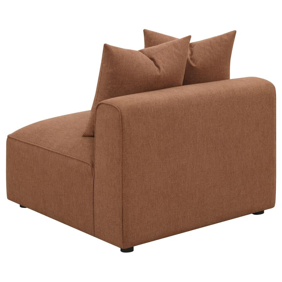 Jennifer 6-piece Upholstered Modular Sectional Terracotta-zoom-10