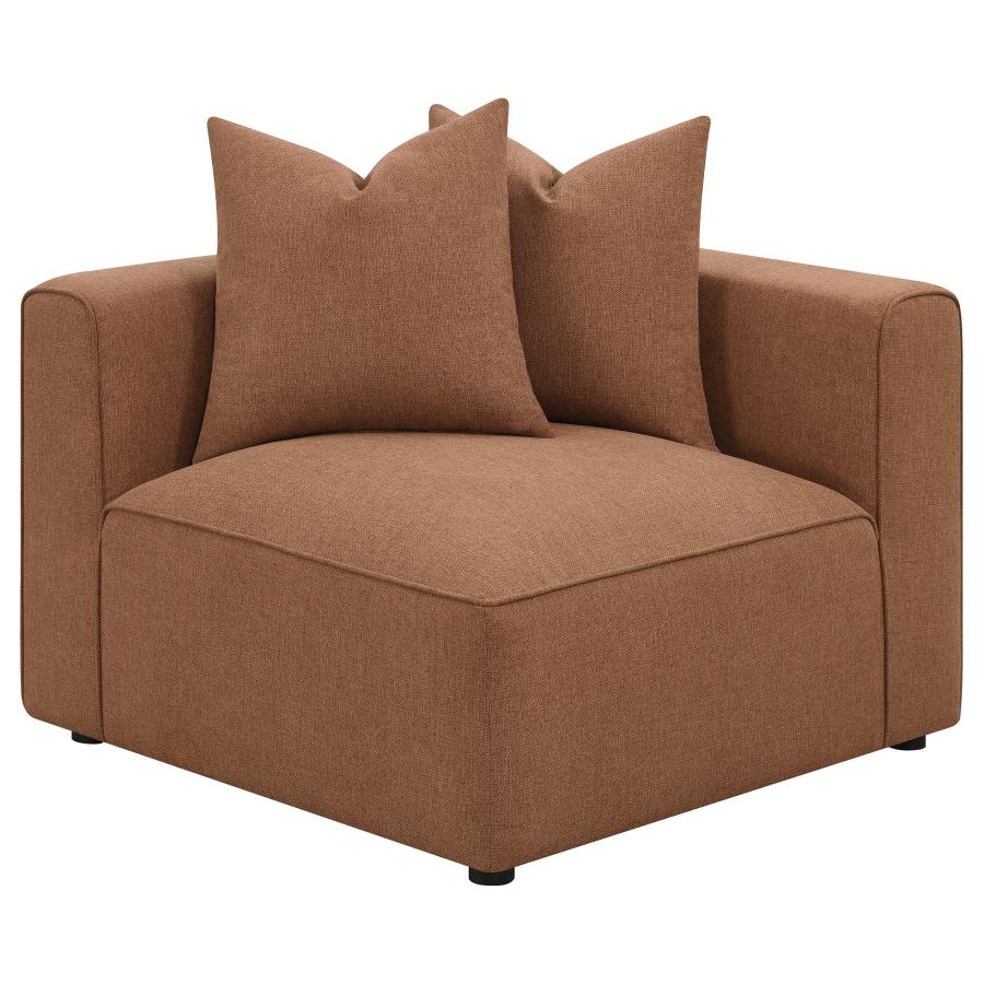Jennifer 6-piece Upholstered Modular Sectional Terracotta-12