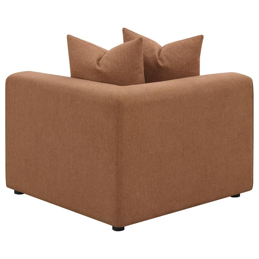 Jennifer Upholstered Corner Chair Terracotta-zoom-5