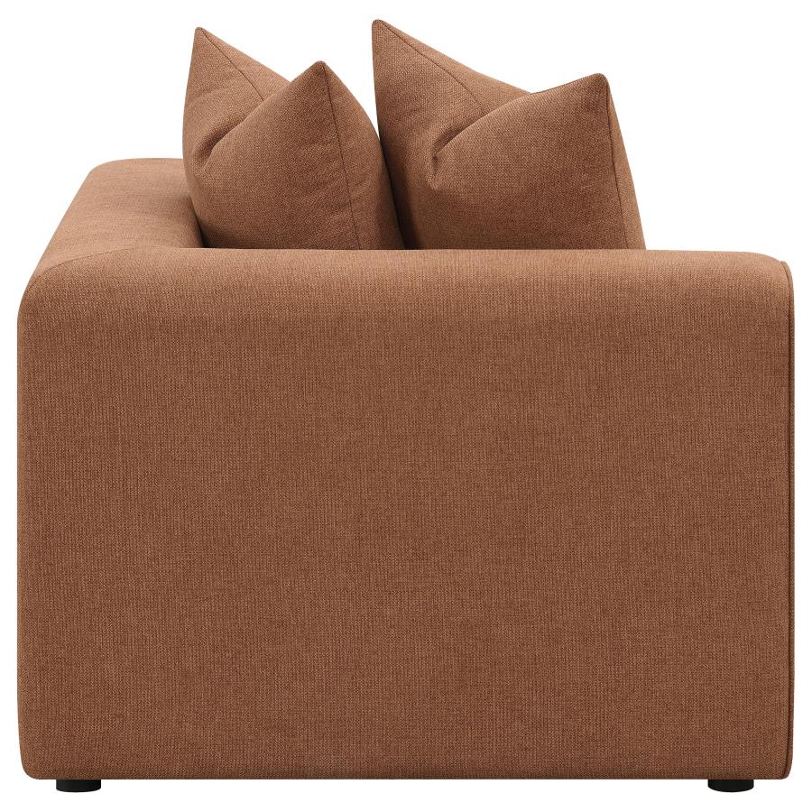 Jennifer Upholstered Corner Chair Terracotta-6