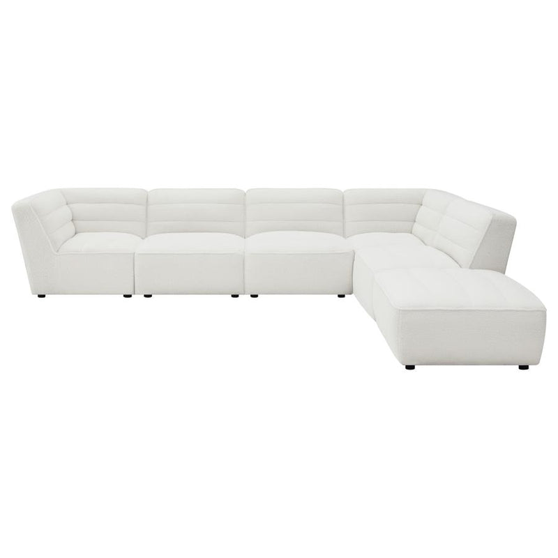 Sunny 6-piece Upholstered Modular Sectional Sofa Natural-zoom-