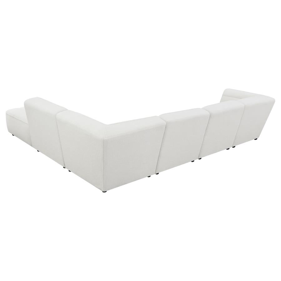 Sunny 6-piece Upholstered Modular Sectional Sofa Natural-4