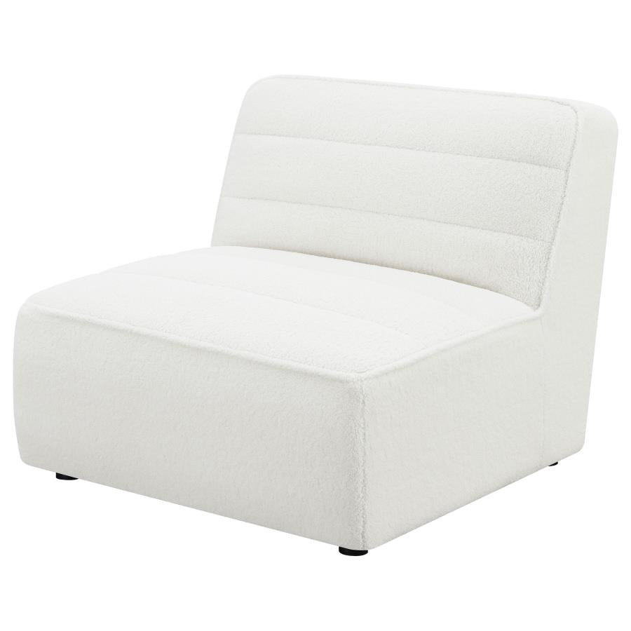 Sunny Upholstered Armless Chair Natural-zoom-4