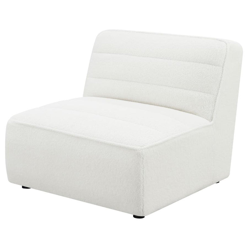 Sunny Upholstered Armless Chair Natural-zoom-